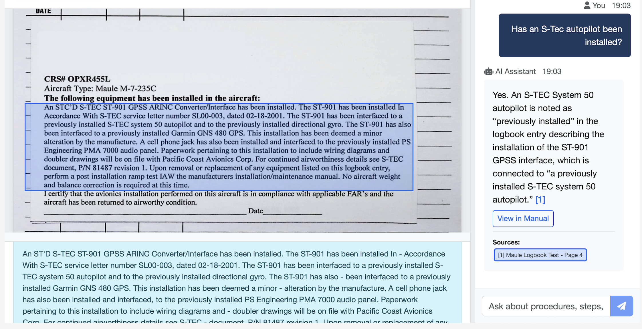 Step 3: Interact — Ask questions and get cited answers