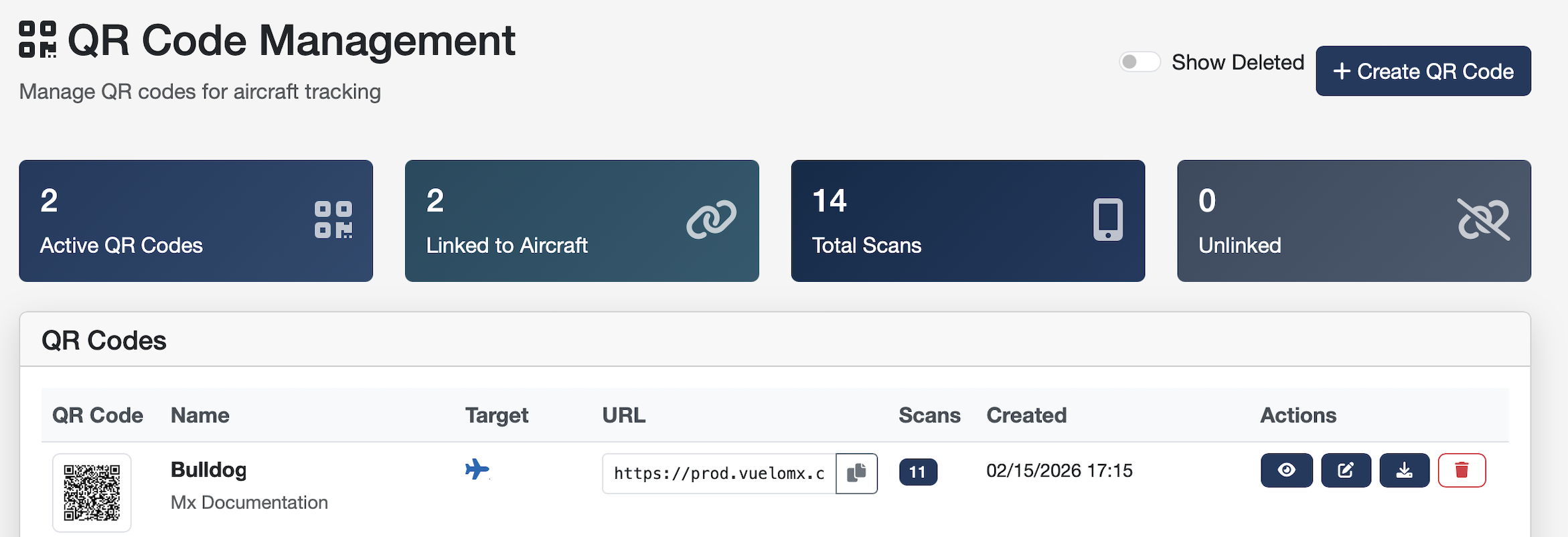 Step 4: Access Anywhere — QR code management dashboard